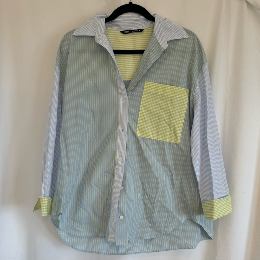 Zara Striped Button Down Shirt